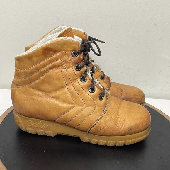 Vintage Womens Husky Bastien Leather & Sherpa Boho‎ Boots Canada 10 M Style 1226 - Picture 1 of 16